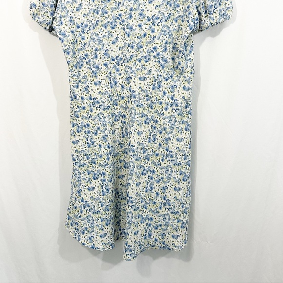 Floret Studios Floral Short Sleeve Puff Sleeve Dress - Picture 7 of 10